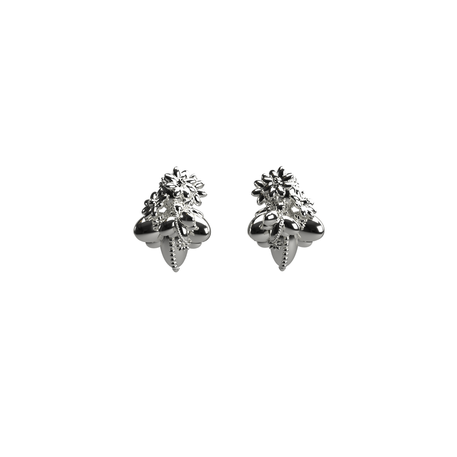 True Decadence statement jewel earrings Púrpura | Stylemi